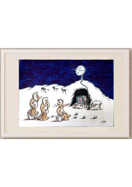 Zarko Gacesa 43X30CM Orijinal Karikatür Tablo fırsatları