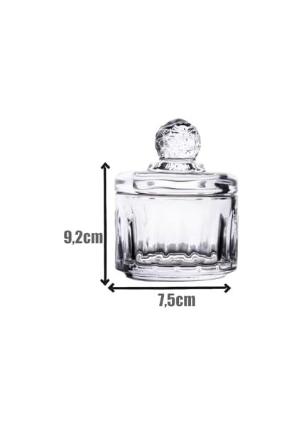 Lüx Mini Cam Şekerlik & Cam, Kesme Cam Lüx Şekerlik 7.5cm*9.2cm - 06644 fiyatları