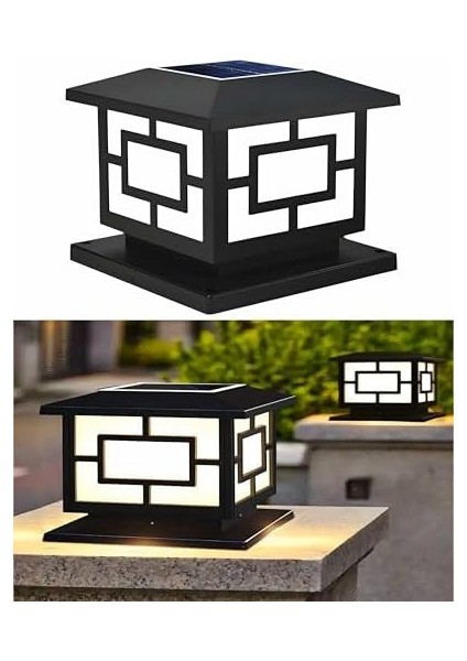 Solar Güneş Enerjili 10W Set Üstü Bahçe Aydınlatması, Su Geçirmez, 3200K-6500K, Sütun Üzeri Solar Küp, 2 Modlu (Beyaz-Gün Işığı),, Çit, Bahçe Duvarı Küp Aydınlatma 165×110 mm fiyatları