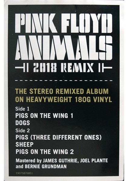 Pınk Floyd - Anımals (2018 Remıx) -Plak fırsatları