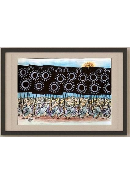 Ignjat Gatalo 35X25CM Orijinal Karikatür Tablo