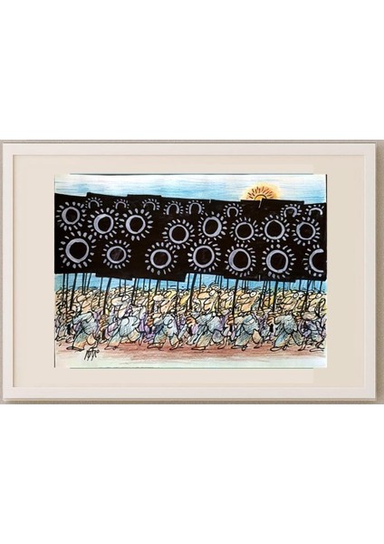 Ignjat Gatalo 35X25CM Orijinal Karikatür Tablo fırsatları