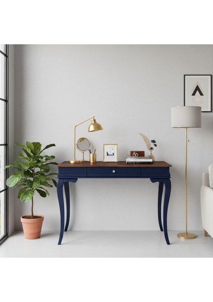 100 cm Masif Rustik Lacivert Ceviz Dresuar