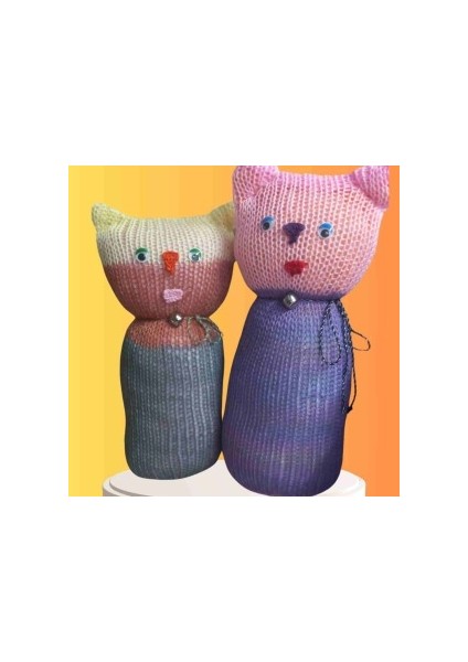 Tıkırık Örgü Yastık Uyku ve Oyun Arkadaşı Gümüş&zıpzıp - 35 Cm-45 cm