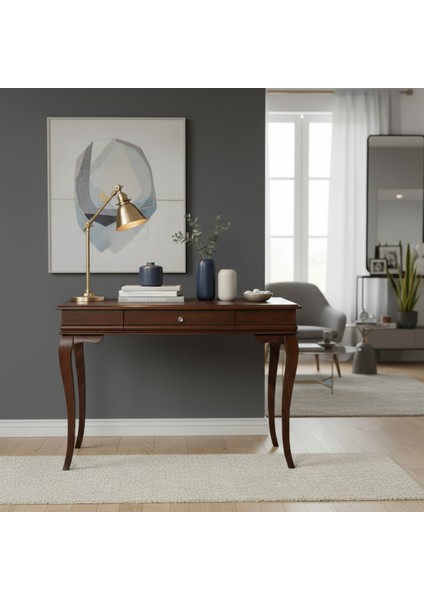 90 cm Masif Rustik Koyu Ceviz Dresuar