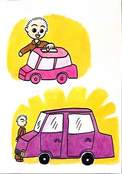 An Xin 29X21CM Orijinal Karikatür Tablo modelleri