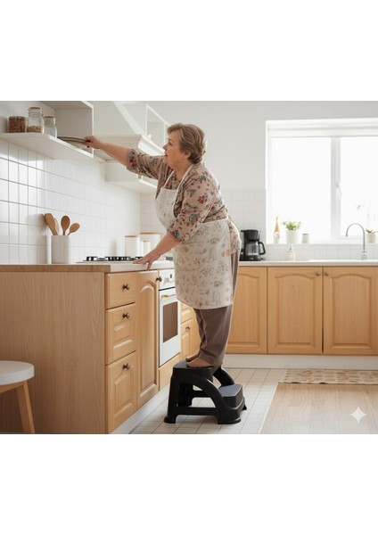 135 kg Taşıma Kapasiteli Basamaklı Tabure fırsatları