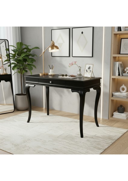 100 cm Masif Rustik Siyah Dresuar