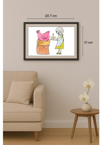 Li Han Meng 29X21CM Orijinal Karikatür Tablo fiyatları