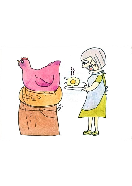 Li Han Meng 29X21CM Orijinal Karikatür Tablo modelleri