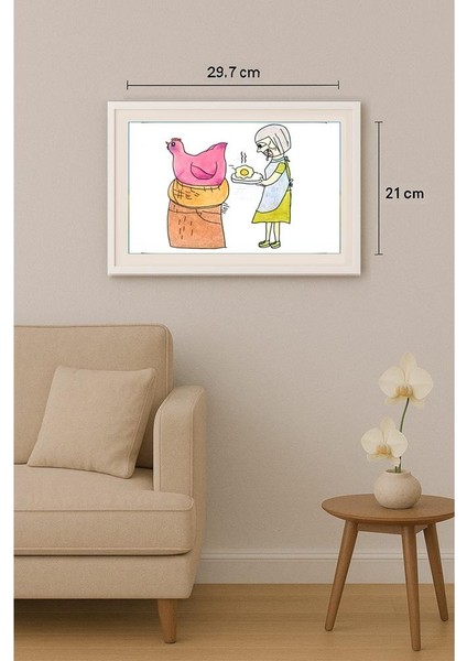 Li Han Meng 29X21CM Orijinal Karikatür Tablo indirimleri