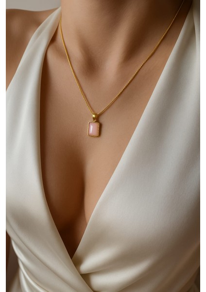 Çelik Kadın Gold Kolye