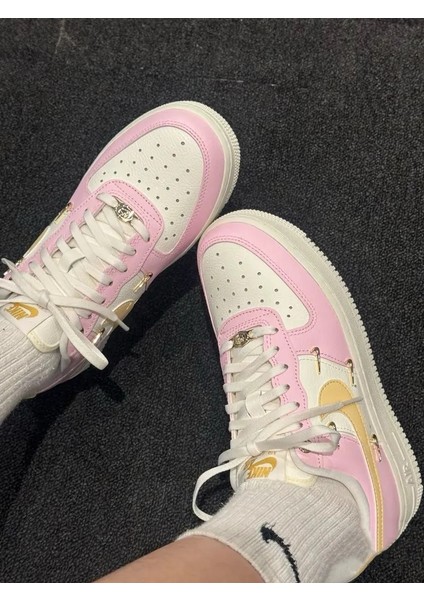 Air Force 1 '07 Lüx Kadın Deri Pembe Spor Ayakkabı Sneaker IB2574