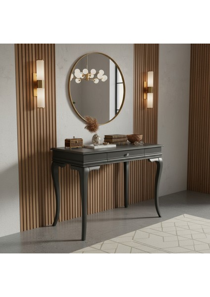 80 cm Masif Rustik Antrasit Dresuar