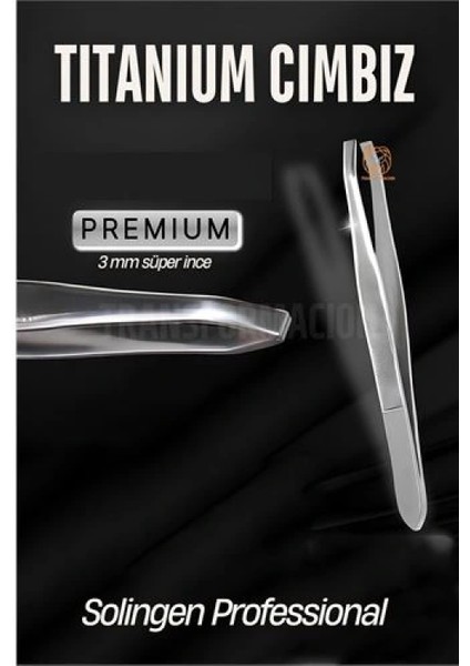 3 mm Ince Uçlu Cımbız Titanyum Çelik Solingen Professional