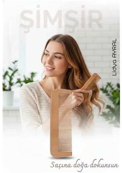 Doğal Şimşir Ahşap Tarak – 16 Cm, Anti-Statik, Kepek Karşıtı ve El Yapımı