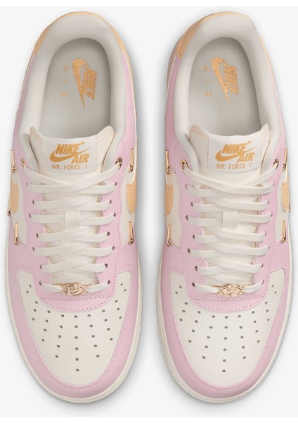 Air Force 1 '07 Lüx Kadın Deri Pembe Spor Ayakkabı Sneaker IB2574