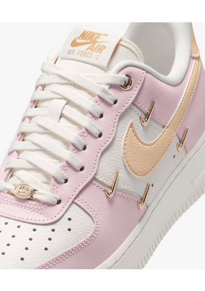 Air Force 1 '07 Lüx Kadın Deri Pembe Spor Ayakkabı Sneaker IB2574