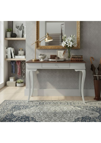 110 cm Masif Rustik Gri Ceviz Dresuar