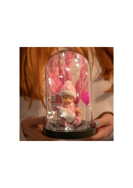 Teraryum Fanus Kız Bebek Hoşgeldin Doğum Hediyesi Işıklı