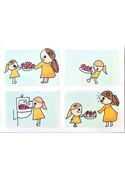 Hao Qing 29X21CM Orijinal Karikatür Tablo modelleri