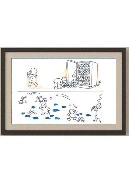 Heng Yu 29X21CM Orijinal Karikatür Tablo