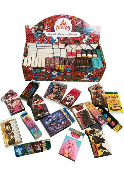 Renkli Kibrit 10 Kutu modelleri