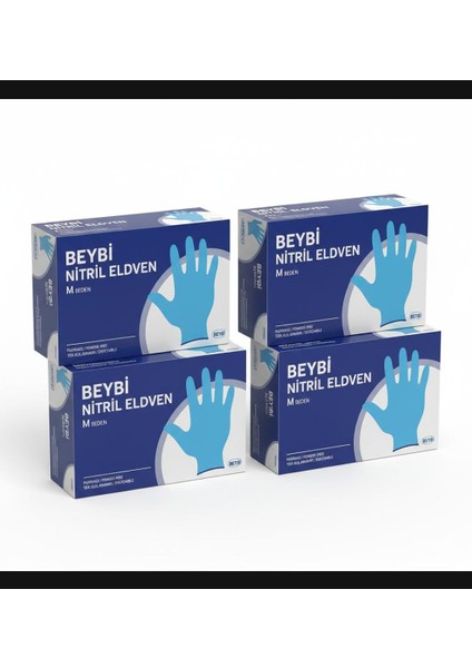 Nitril Eldiven Mavi 4 Kutu
