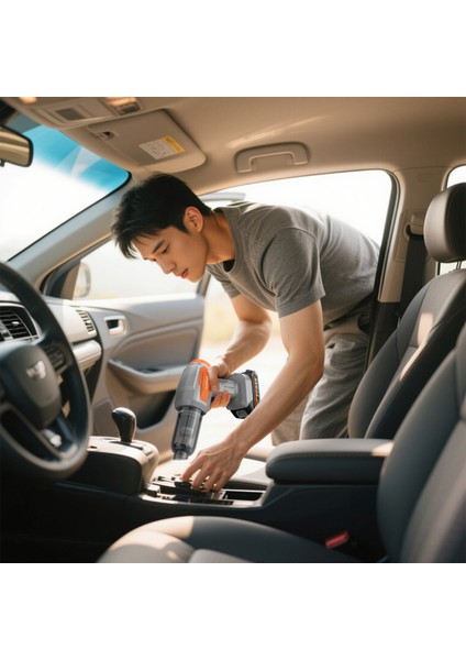 20.000PA Güçlü Vakumlu Araç Içi Üflemeli Süpürge 120W Güç -10.000MAH+15.000MAH Pil indirimleri