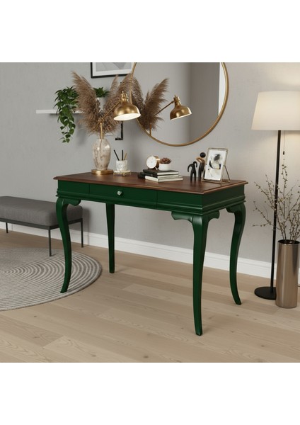 100 cm Masif Rustik Yeşil Ceviz Dresuar