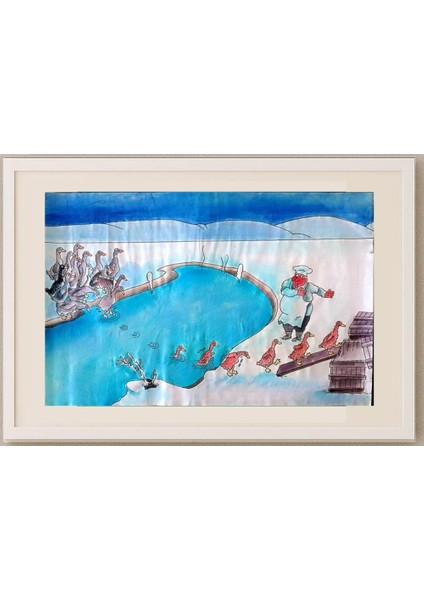 Sun Shen Ying 35X25CM Orijinal Karikatür Tablo fırsatları