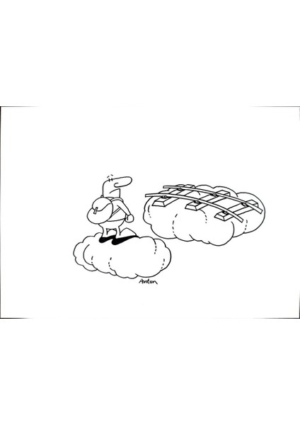 Anton Kotreba 29X21CM Orijinal Karikatür Tablo modelleri