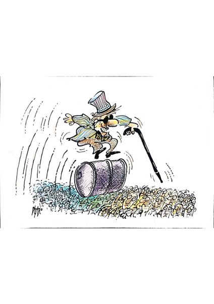 Ignjat Gatalo 35X25CM Orijinal Karikatür Tablo modelleri