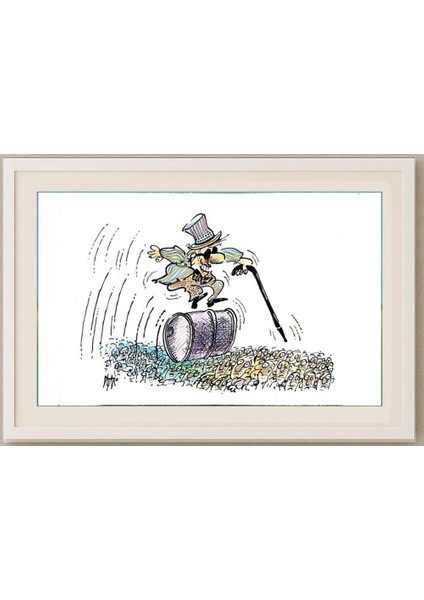 Ignjat Gatalo 35X25CM Orijinal Karikatür Tablo fırsatları