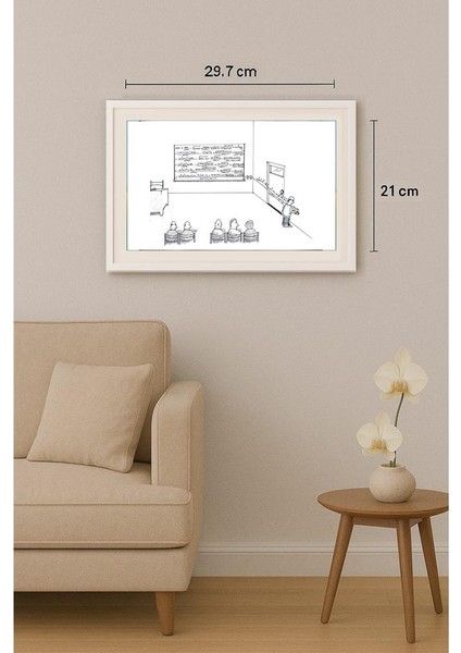 Omid Golshan 29X21CM Orijinal Karikatür Tablo indirimleri