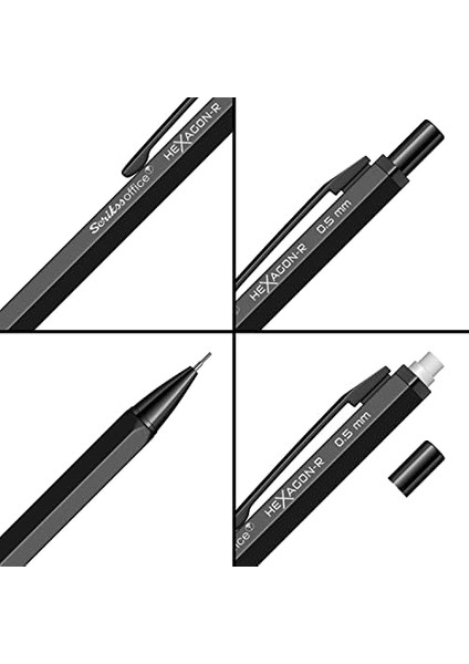 Hexagonr Mekanik Kurşun Siyah 0.5 mm fiyatları