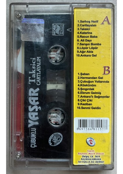 Çubuklu Yaşar Taksici Cartlayalım Kaset (Orijinal Dönem Baskı Kaset) fiyatları