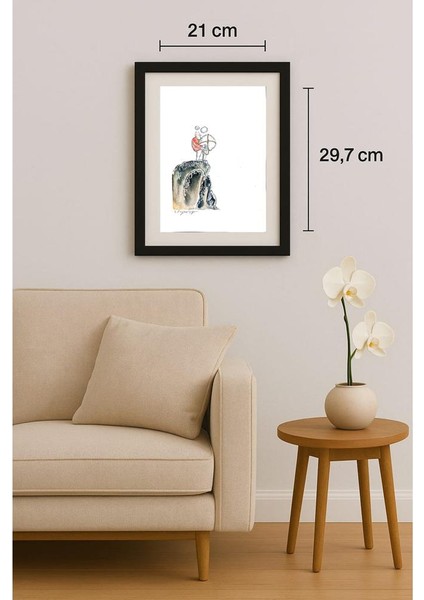 Sepideh Anjomrooz 29X21CM Orijinal Karikatür Tablo fiyatları