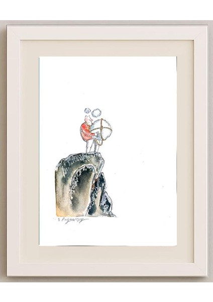 Sepideh Anjomrooz 29X21CM Orijinal Karikatür Tablo fırsatları