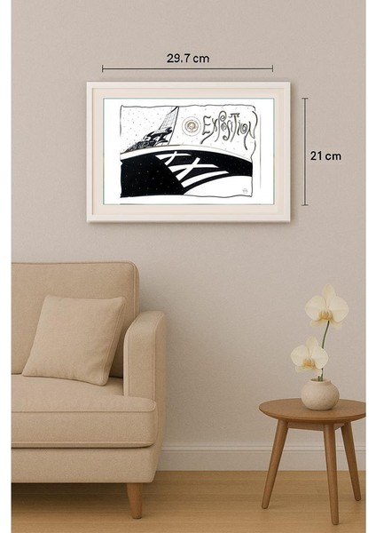 Miaden Durovic 43X30CM Orijinal Karikatür Tablo indirimleri