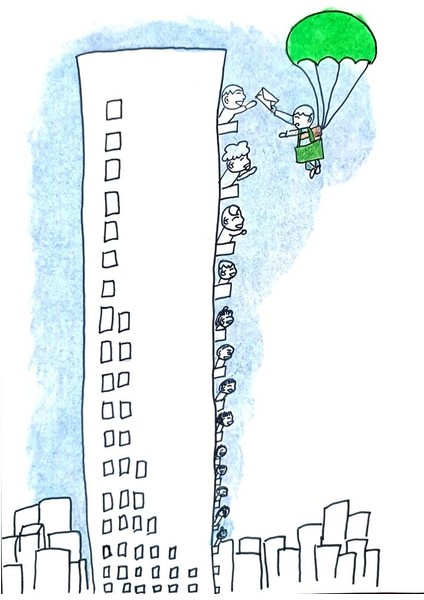 Zhang Si Qi 29X21CM Orijinal Karikatür Tablo modelleri