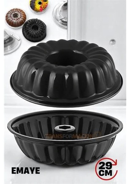 Emaye Kek Kalıbı - Yapışmaz Siyah Emaye Kek Kalıbı 29 CM fiyatları