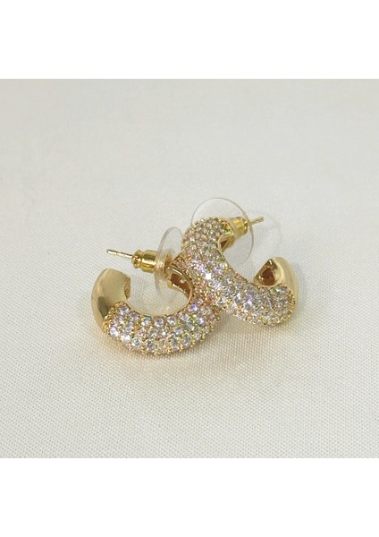 Vıp Halka Zirkon Gold Küpe fiyatları