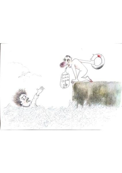 Omid Saljoughi 29X21CM Orijinal Karikatür Tablo modelleri