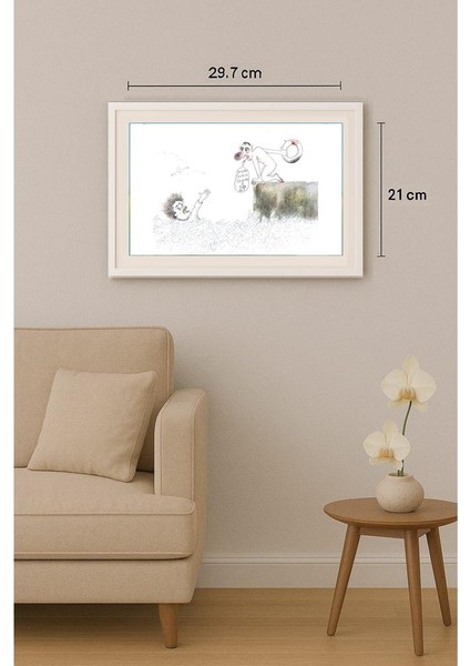 Omid Saljoughi 29X21CM Orijinal Karikatür Tablo indirimleri