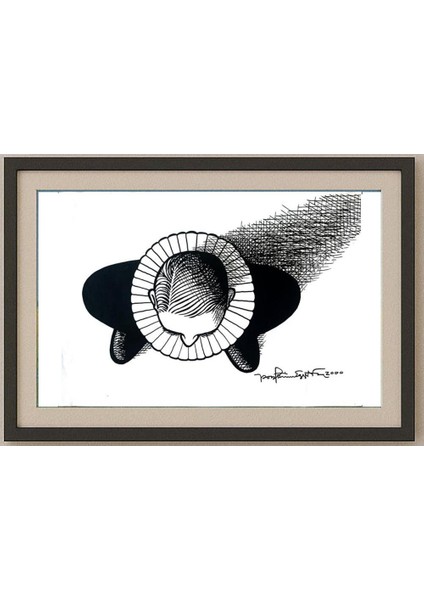 Porfarin Eggerson 43X30CM Orijinal Karikatür Tablo