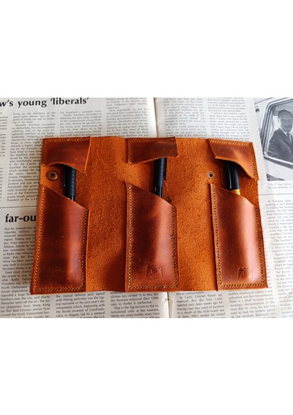 Gerçek Deri Tamamen El Emeği Özel Kalemleriniz Için Kalemlik Kalemkutu (8*18CM ) NLU33 fiyatları