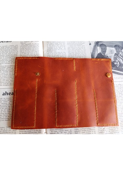 Gerçek Deri Tamamen El Emeği Özel Kalemleriniz Için Kalemlik Kalemkutu (8*18CM ) NLU33 fırsatları