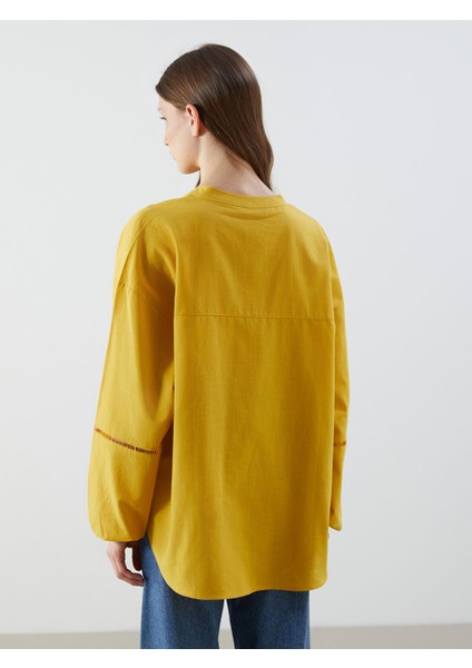 Yeni Sezon Kaçık Yaka Oversize Kadın Bluz fırsatları