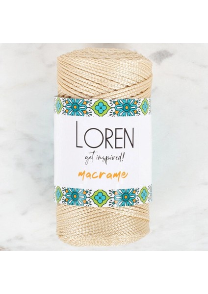 Loren Macrame Bej El Örgü Ipi - Rm 036 - 34326